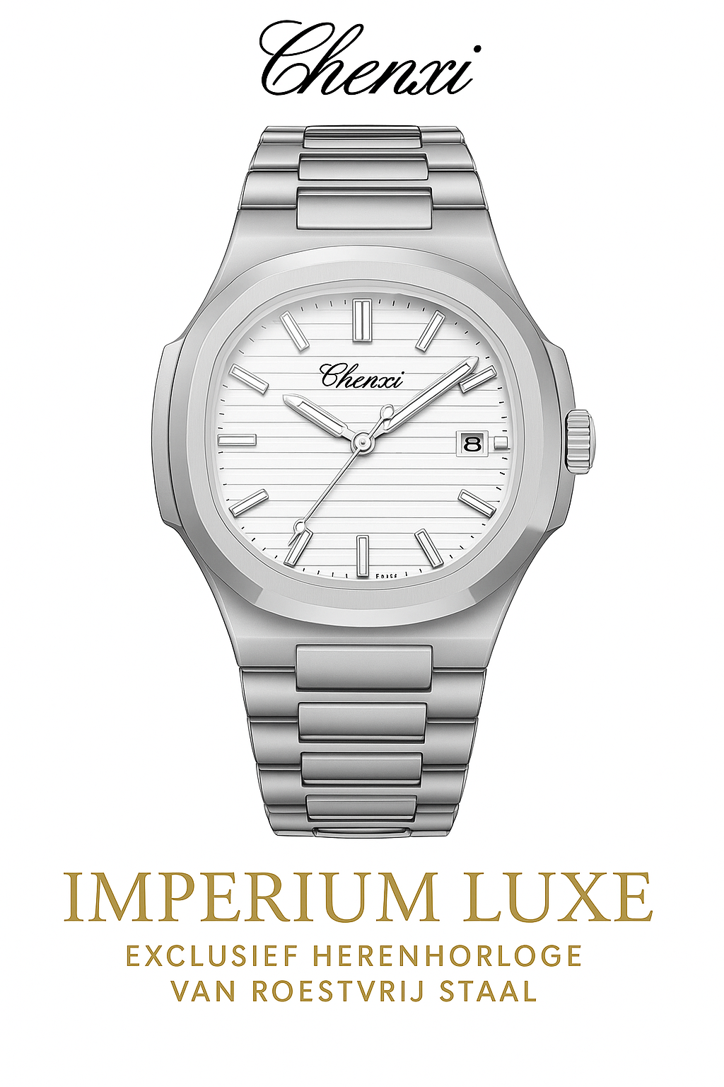 Luxe Quartz Horloge voor Heren