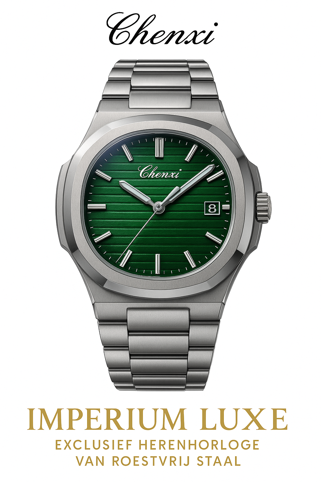 Luxe Quartz Horloge voor Heren