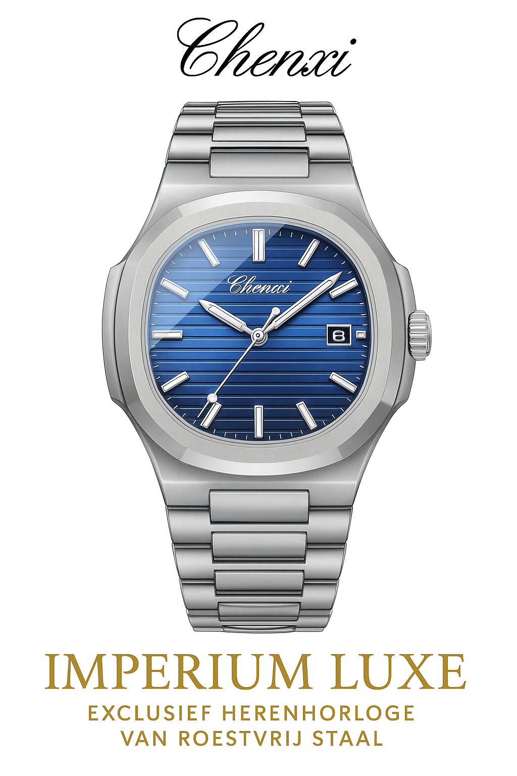 Luxe Quartz Horloge voor Heren